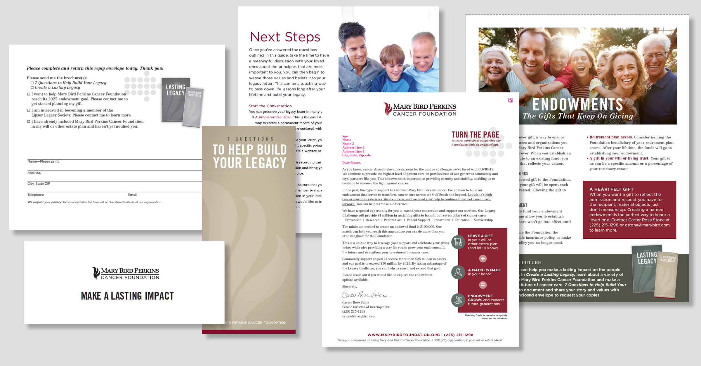 Mary Bird Perkins Cancer Foundation โLegacy Challengeโ direct mail campaign.
